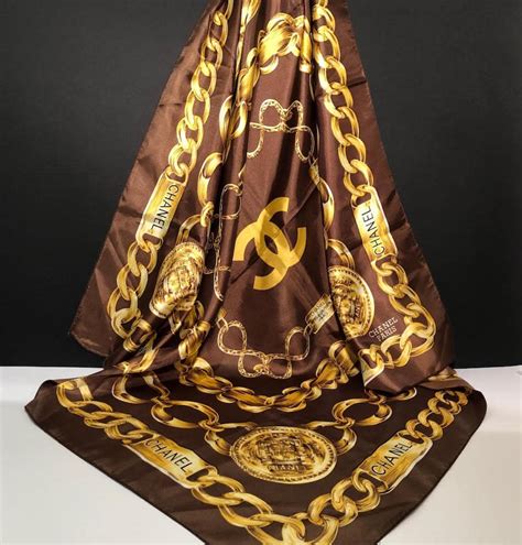 vintage chanel scarf price|silk wrap by ms Chanel.